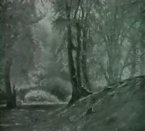 Waldlichtung Mit Sonnenstrahlen by Olaf Viggo Peter Langer