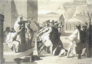 Gerichtsszene Aus Der Griechischen Mythologie by Robert Von Langer