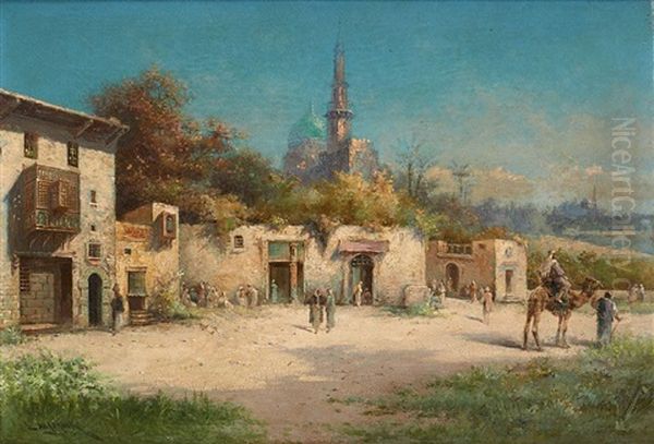 Chamelier Sur Fond De Paysage - view 1