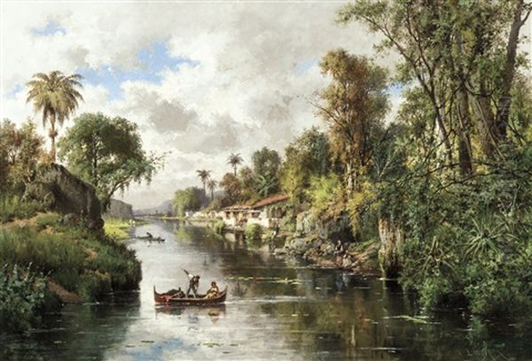 Vue Animee Sur Une Riviere Dans Les Environs De Rio De Janeiro, Bresil - view 1