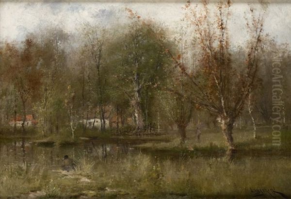 Pecheurs En Bord De Riviere - view 1