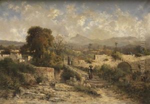 Vue Du Corcovado, Rio De Janeiro by Henri Langerock