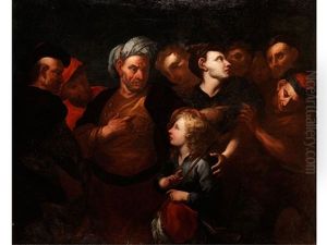Der Biblische Stammvater Jakob Segnet Einen Seiner Nachkommen by Giovanni Battista Langetti