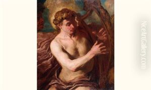 Apollon Jouant De La Harpe by Giovanni Battista Langetti