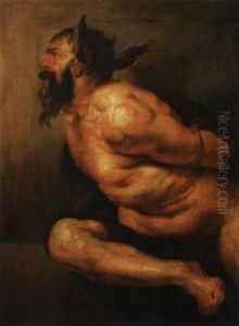 Gefesselter Faun by Giovanni Battista Langetti