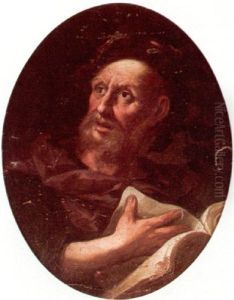 Portrait Of A Poet by Giovanni Battista Langetti
