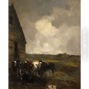 Cows In A Landscape, Storm Clearing Cows In A Landscape, Storm Clearing