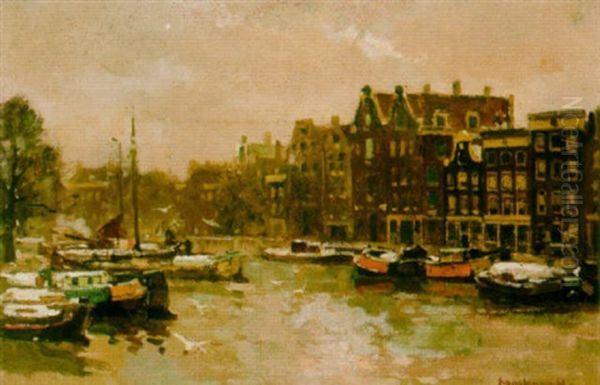 A View Of An Amsterdam Canal - view 1