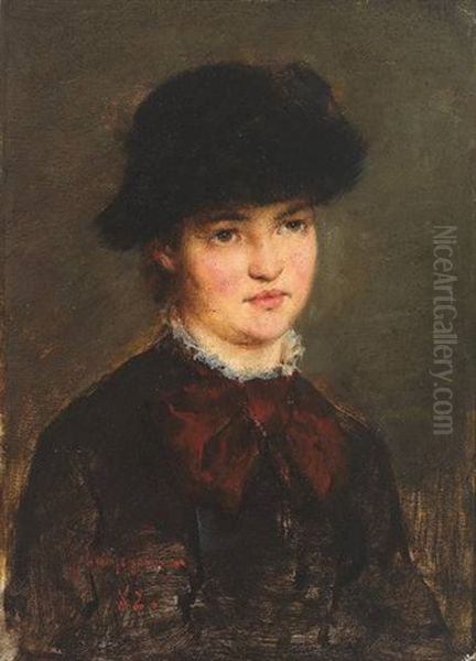 Portrait Einer Reizenden Jungen Frau - view 1