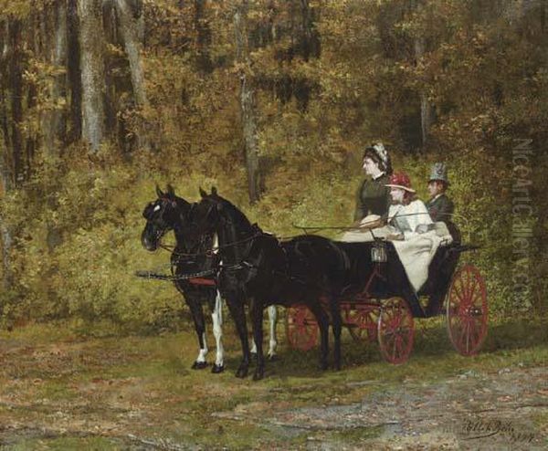 A Carriage Ride In The Forest - view 1