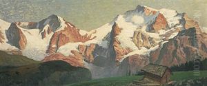 Schweiz, Die Jungfrau by Karl Langhammer