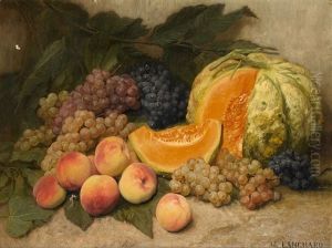 Nature Morte Au Melon by Adolph Langhard