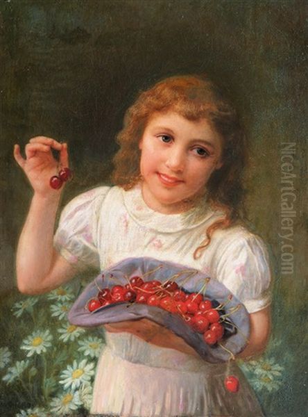 Girl With Cherries - view 1