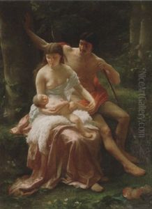 The Shepherd's Family by Adolph Langhard
