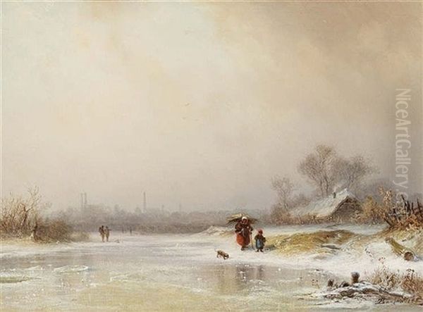 Wintry Isar Landscape - view 1