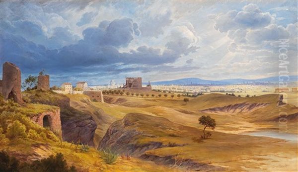 Rome As Seen From The Via Appia - view 1