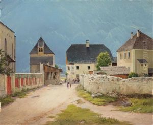 Bei Der Kirche In Taufers by Joseph Langl
