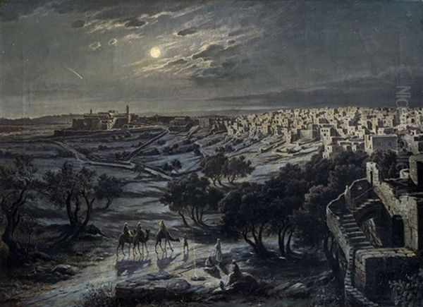 Blick Auf Betlehem Bei Nacht - view 1