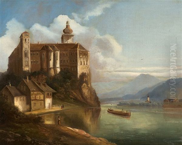 Castle Persenbeug Near The Danube - view 1