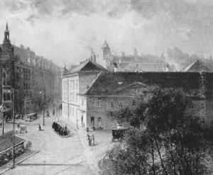 Blick Auf Die Mariahilferstrase, Ecke Messepalast Und Rahlstiege by Hermine Lang-Laris