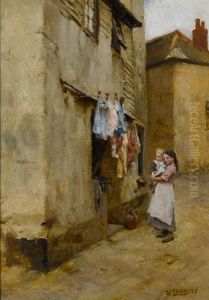 A Street In Newlyn by Walter Langley