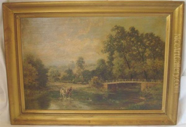 Crossing The Stream And Lakeland Scene (2 Works) - view 1
