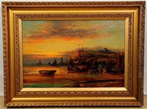 Harbor Scene Harbor Scene