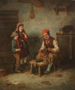 Schuster Mit Zwei Kindern by Mark William Langlois