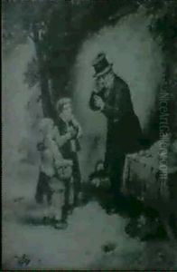 Grandfather Playing The Flute;                              Buying Apples On The Way Home
