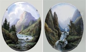 Paysages Alpestres (2 Works) by Paul Langlois