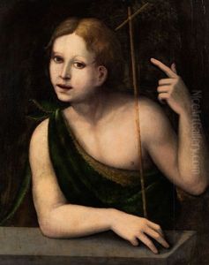 Knabenbildnis Des Heiligen Johannes Baptist by Bernardino Lanino