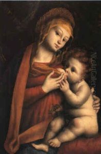 Madonna Col Bambino by Bernardino Lanino