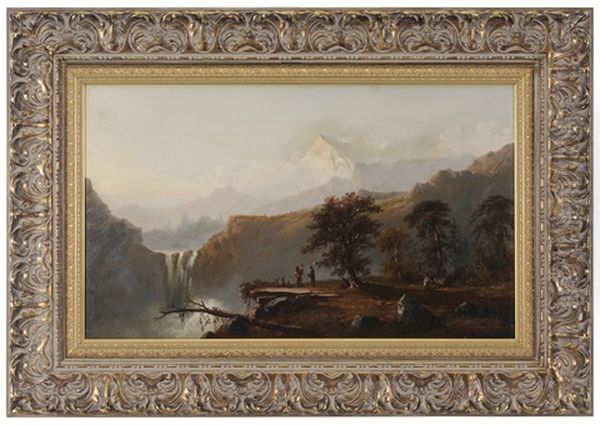 Indian Breakfast, With Mount Hood In The Distance (after A Painting Titled The Last Of The Race By John Mix Stanley) - view 1