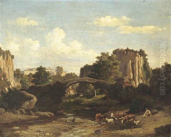 A Herder Resting In An Italianate Landscape - view 1