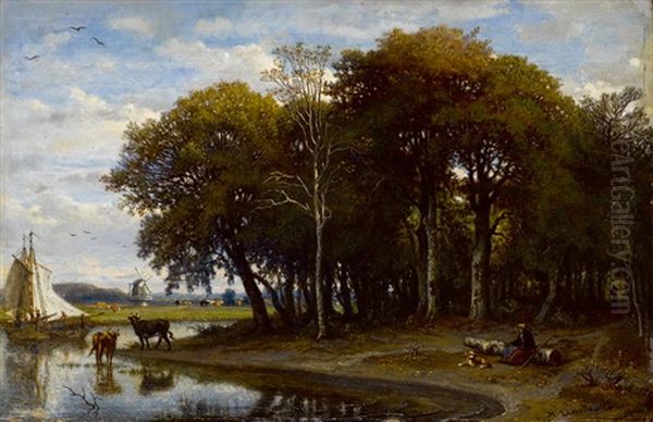 Flusslandschaft Bei Barbizon - view 1
