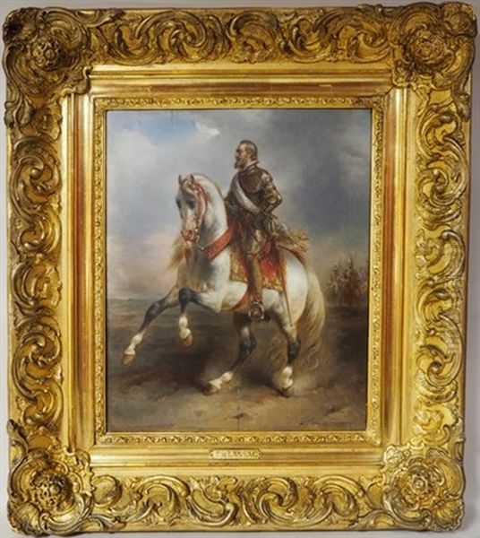 Portrait D'henri Iv A Cheval - view 1