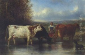 Die Kuhirten by Francois Emile de Lansac