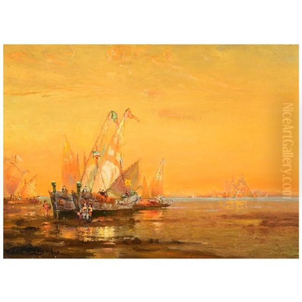 Waiting For The Tide, Venice - view 1