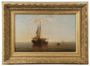Fishing Fleet Setting Out by Walter Franklin Lansil