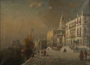 Along The Riva by Walter Franklin Lansil
