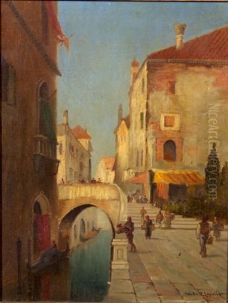 A Canal In Venice - view 1