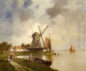 Old Mill At Dordrecht, Holland