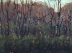 A September Afternoon In The Woods, 1892 by Walter Franklin Lansil