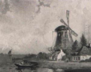 On The River Meuse, Holland by Walter Franklin Lansil