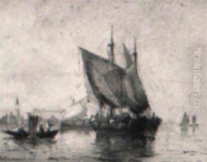 In The Lagoon, Venice by Walter Franklin Lansil