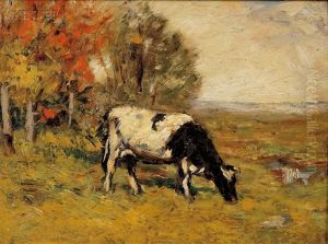 Grazing Cow by Wilbur H. Lansil