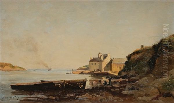 Bord De Mer En Bretagne, 1869 - view 1