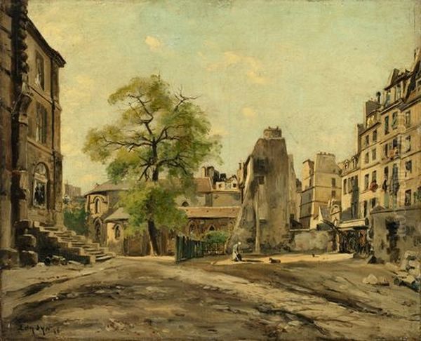 Courtyard With View Of The Church Of St. Julien Le Pauvre In Paris - view 1
