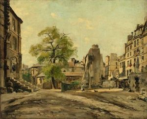 Courtyard With View Of The Church Of St. Julien Le Pauvre In Paris