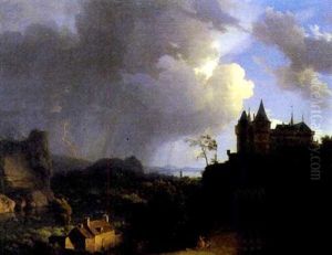 Chateau Fort Par Temps D'orage